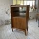 Meuble de rangement secrétaire chêne années 60