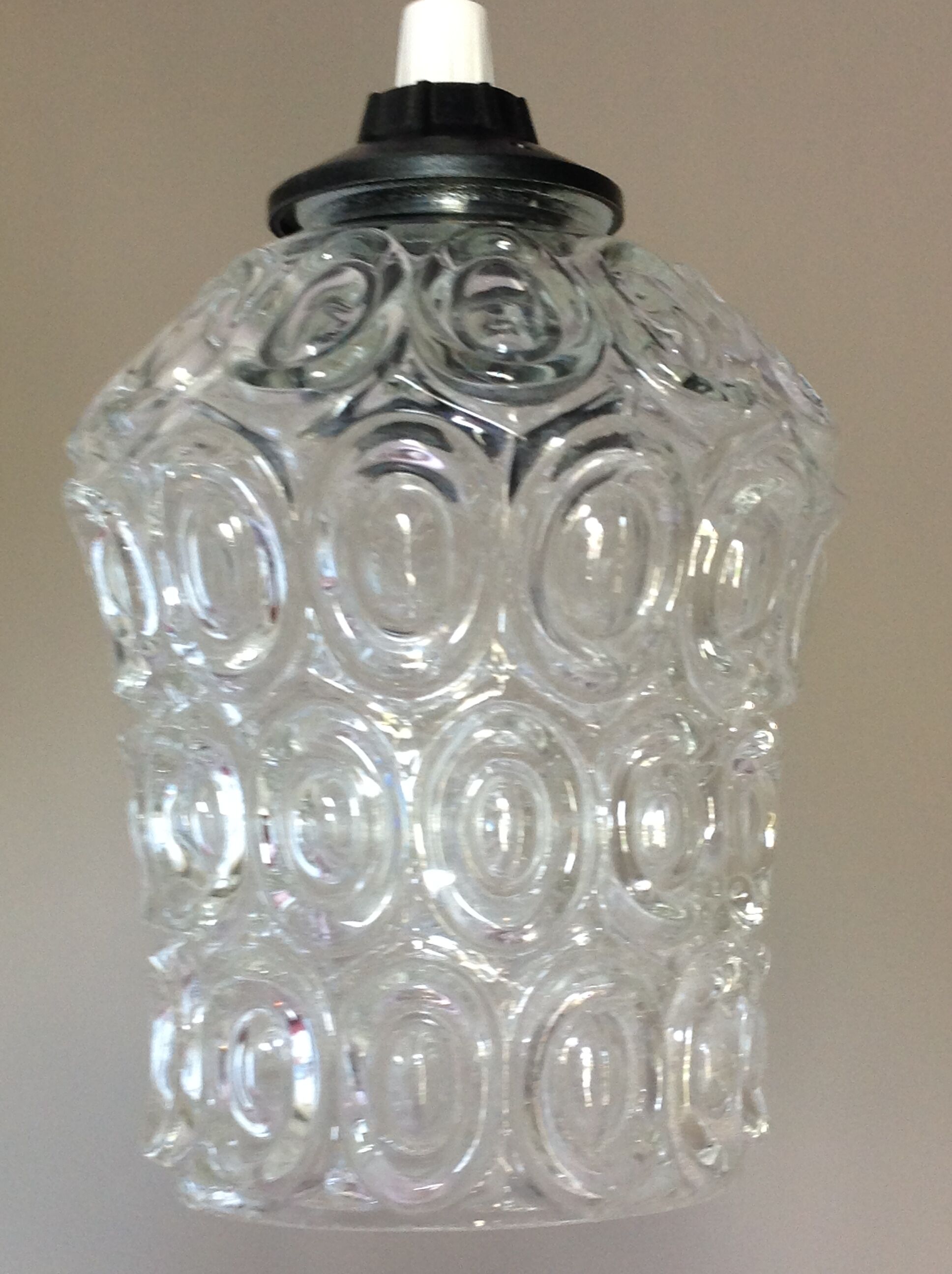 Vintage bubbled glass bell stroller from the 60s/70s