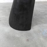 Tabouret, chaise en forme de main, noir et en bois sculpté