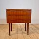 Danish teak bedside table with three drawers, 1960s.