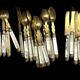 Tableware, 34 dessert cutlery sets with mother-of-pearl handles, early 20th century