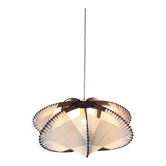 Vintage Scandinavian style wooden woven suspension – Corolle L – D54 cm