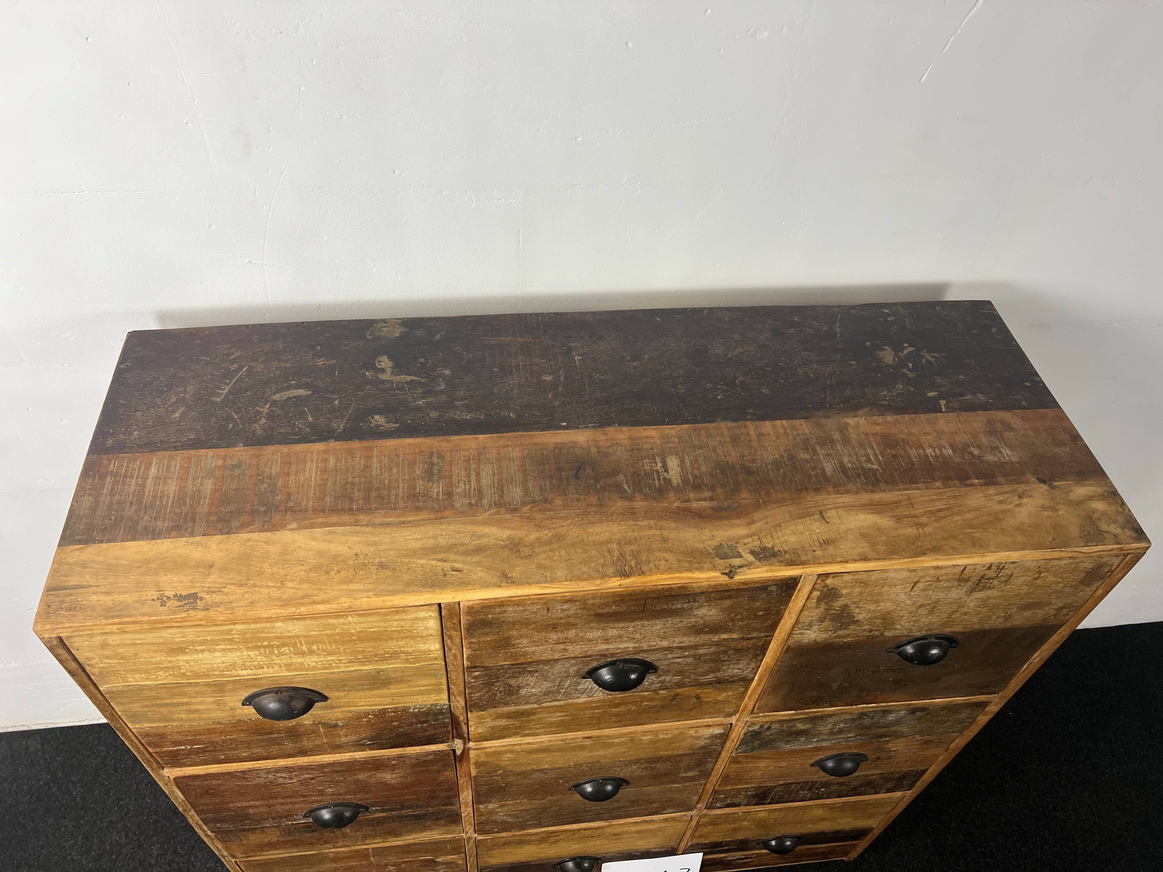 Antique wooden chest of drawers