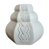 Art Deco cracked ceramic vase