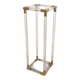 Very beautiful column pedestal by Charles Hollis Jones in Lucite & brass.