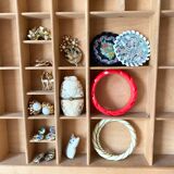 Miniature shelves, printer locker