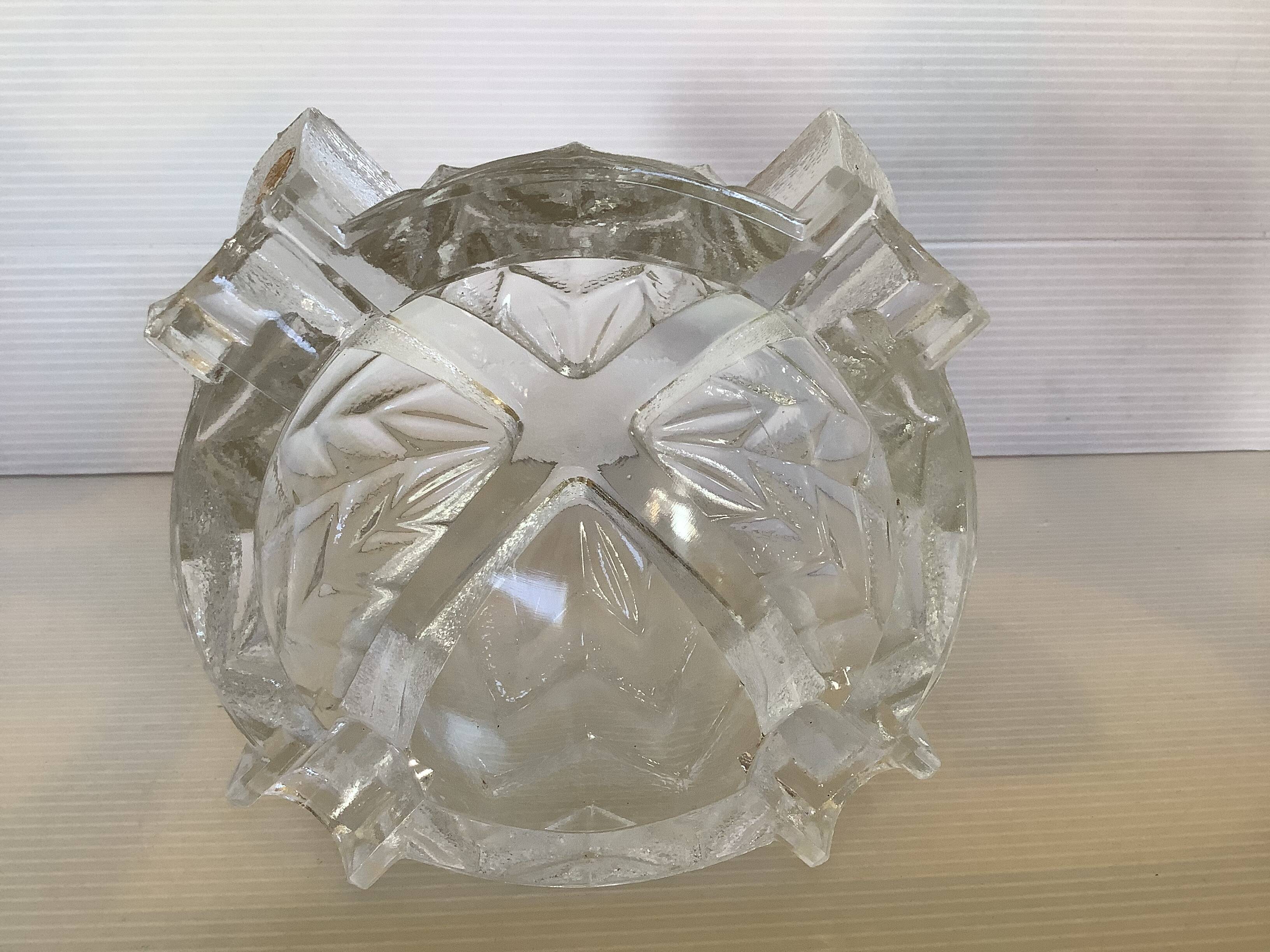 Geometric Art Deco ashtray tray