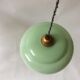 Green opaline ceiling lamp