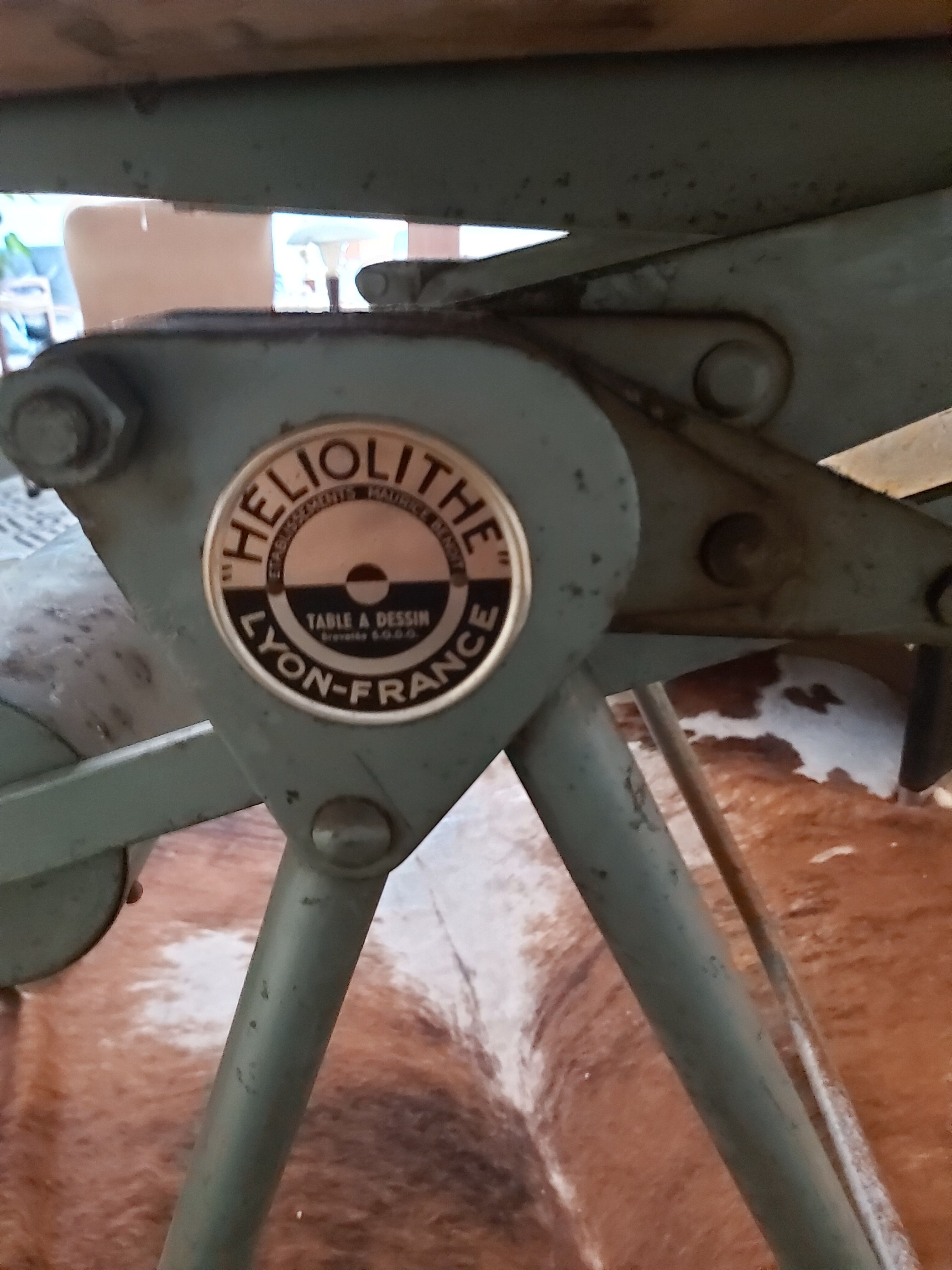 Heliolithe 1950s drawing table