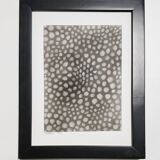 Dessin abstrait 3 noir et blanc au fusain