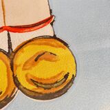 Screen printing on paper medallion