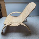 Pair of wicker armchairs