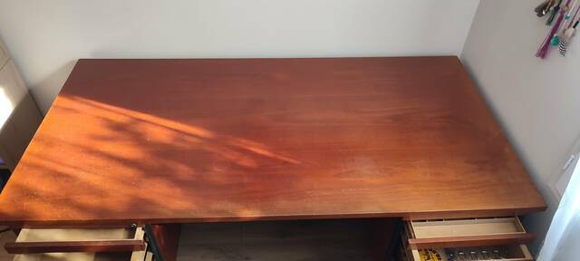 Large rectangular executive desk, model from ORDO (France)
