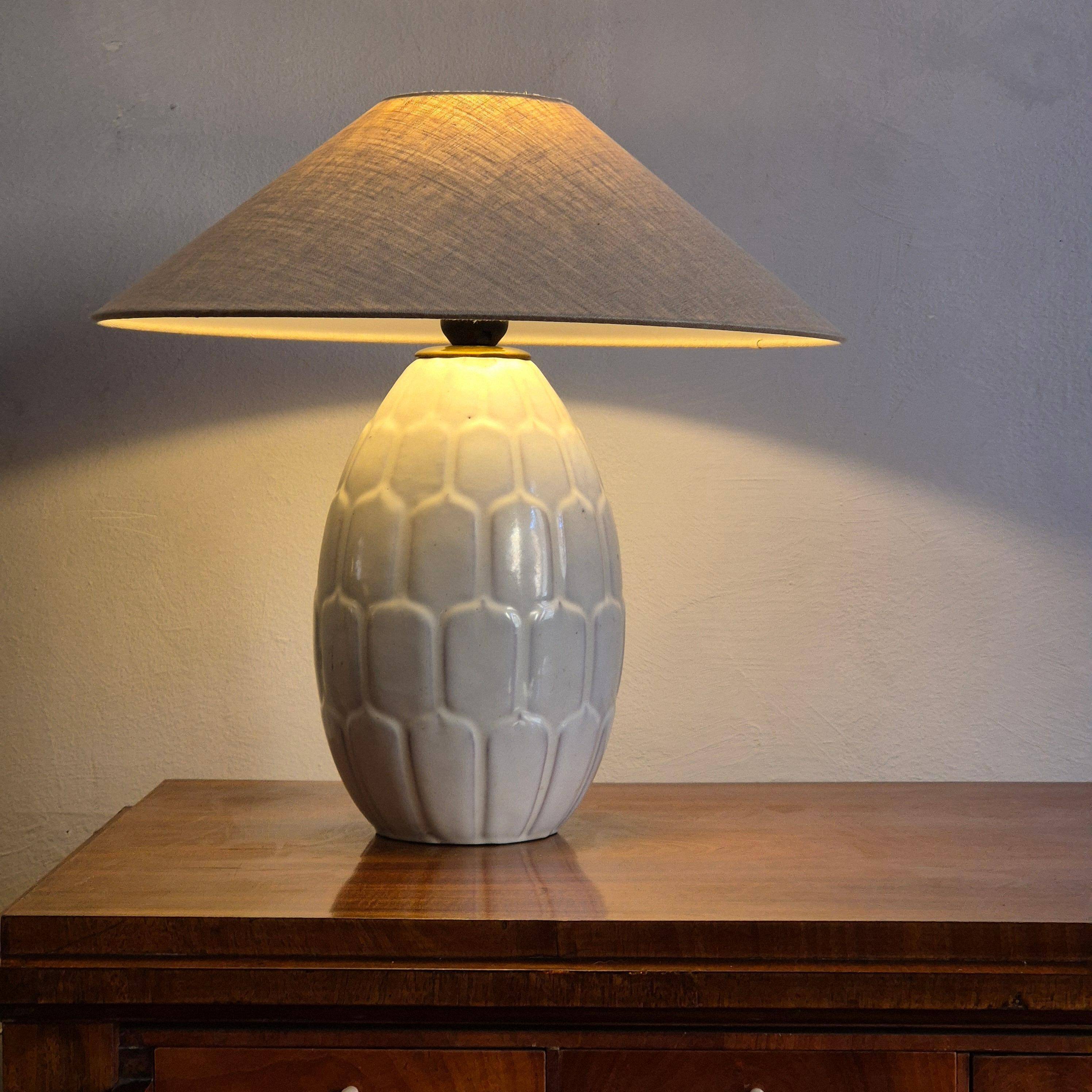 Anna-Lisa Thomson, table lamp in glazed earthenware, modern Swedish, mid-1900s.