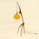 Lampadaire Mante religieuse par Rispal, France, années 1950