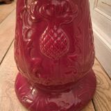 Art Nouveau earthenware flowerpot on column
