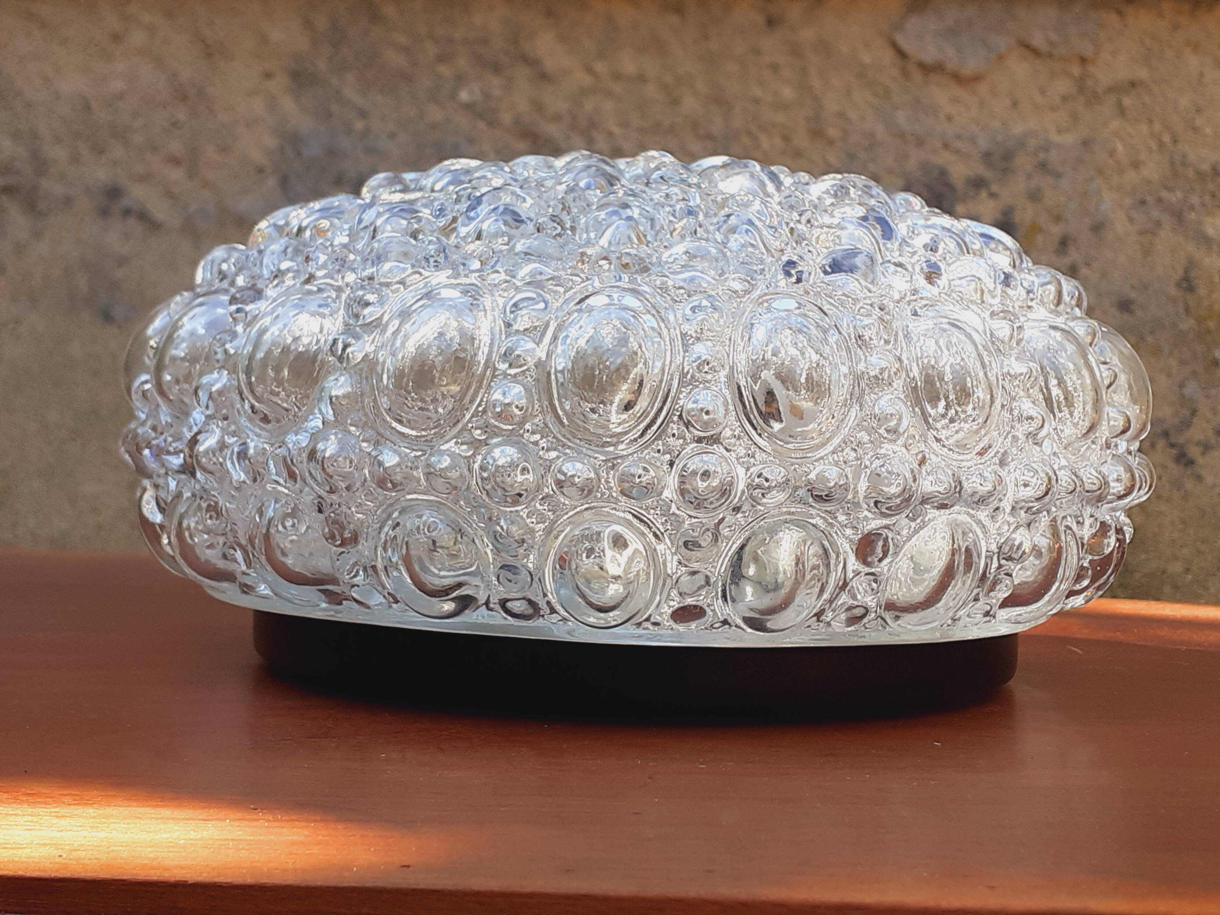 1960s ceiling light moulded glass Limberg
