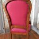 Fauteuil ancien restauré retapissé Louis-Philippe d’époque