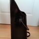 Black enamelled sheet metal coal bucket
