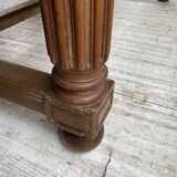 Solid walnut farmhouse castle table 1900 XXL