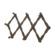 Wooden patères with braces
