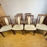 Set of 6 Mid-Century Retro Vintage Teak Dining Chairs by GPlan, 1970