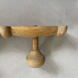 Antique wooden wall coat rack