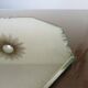 Beveled octagonal mirror, Saint Gobain, Art Deco 40s 50s