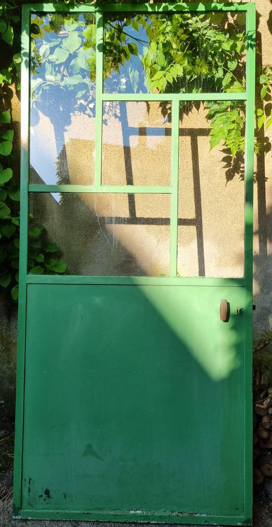 Workshop/industrial style steel door