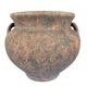Grand vase en terre cuite texturée | Artisanat mexicain | Années 50–70