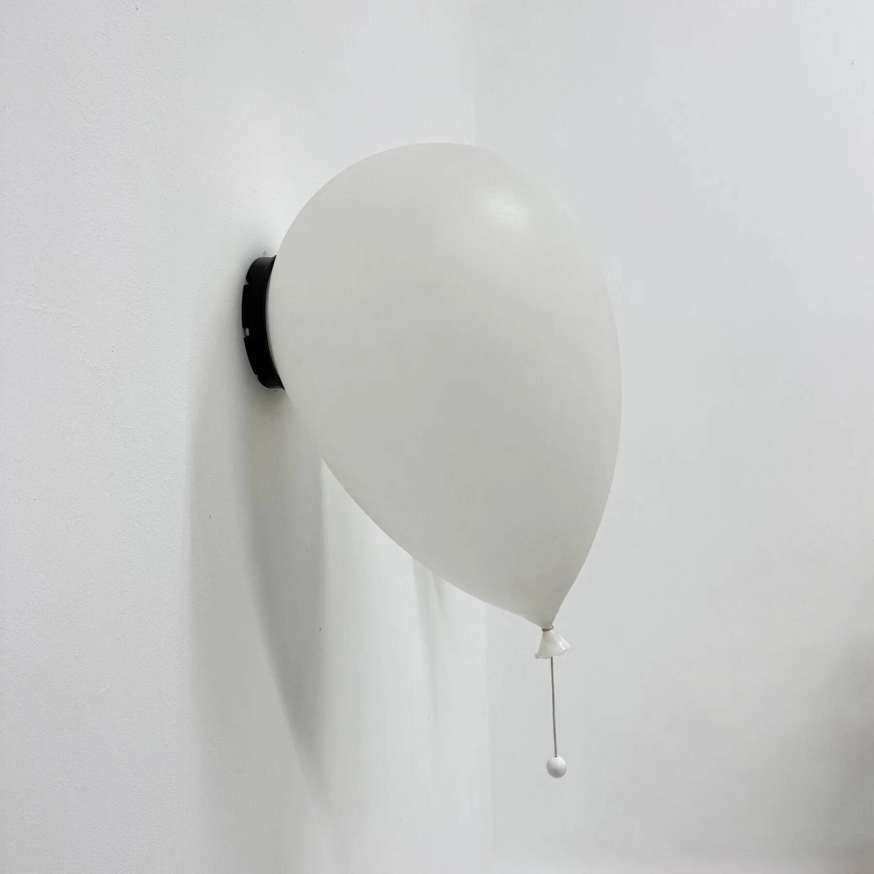 Pair of large Palloncino wall lamps by Yves Christin for Bilumen, 1984