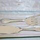 Fish serving cutlery, signed Christofle, original box, Vendôme model, shell