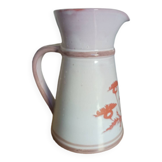 Artisanal pottery carafe pitcher from the basin