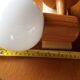 Pair of opline sconces and blond wood pine desgin years 60-70