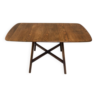 Ercol 1950’s ‘Old Colonial 377” Blue Label Drop Leaf Table