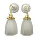 Pair of art deco wall lights