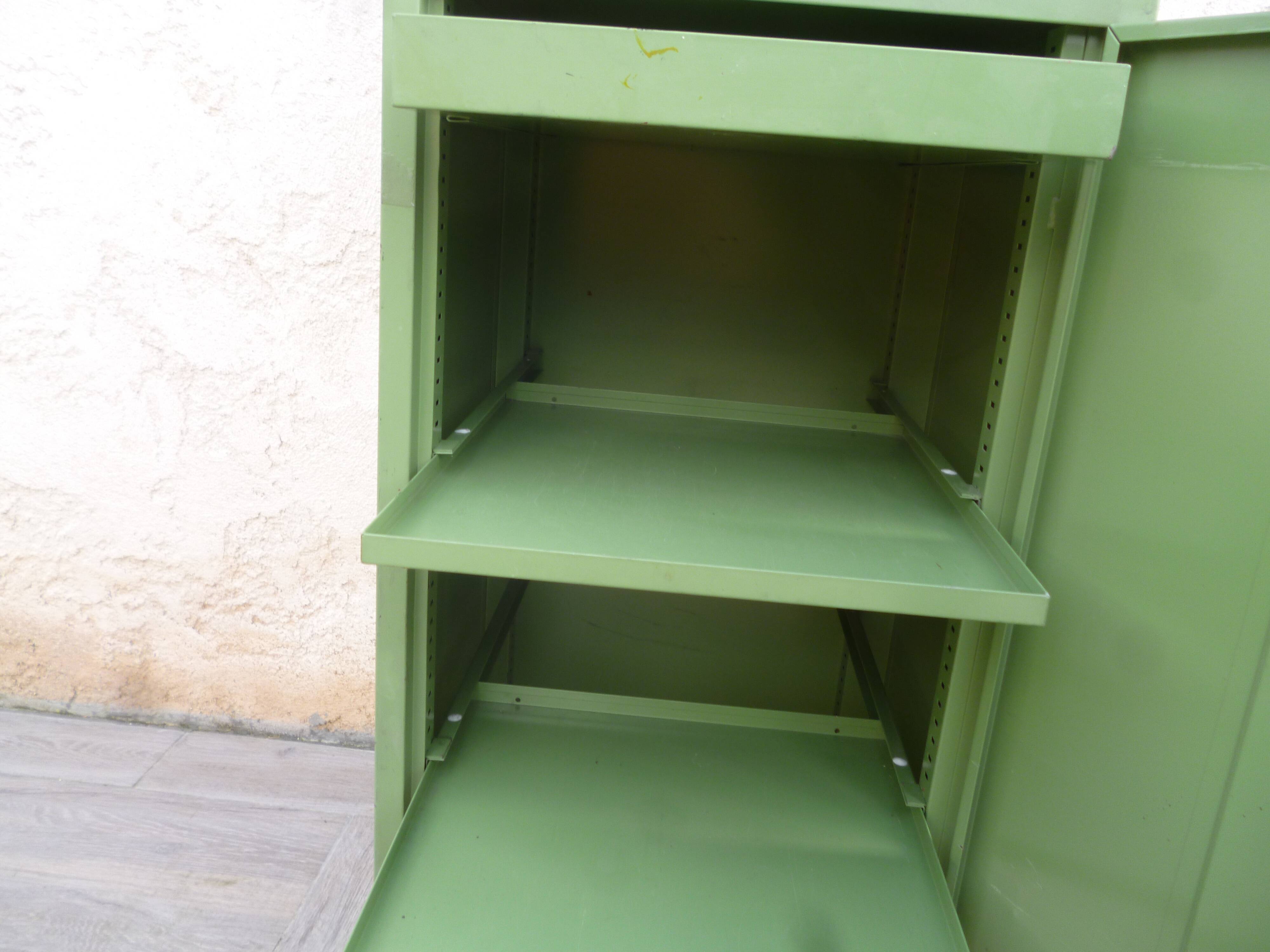 Vintage typographer's furniture separable in two parts