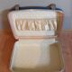 Blue vintage flight attendant suitcase, 60s - 70s
