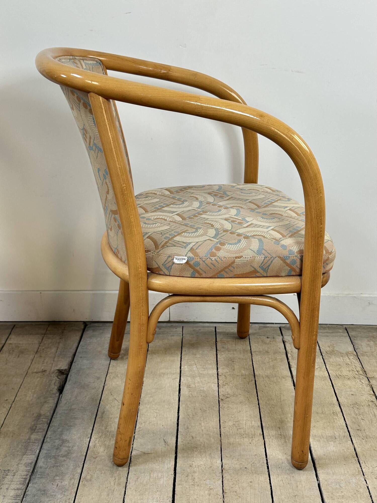 Set of 6 Baumann armchairs France 1980s