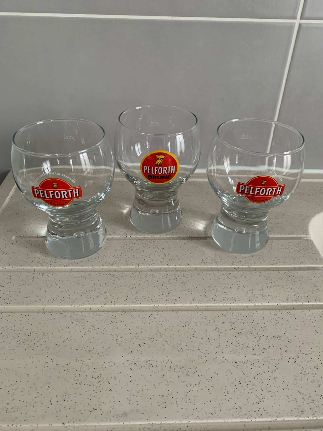 Pelforth beer glasses