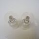2 antique cut crystal goblets in the Baccarat style.