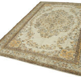 Handwoven Unique Anatolian Beige Rug 182 cm x 291 cm