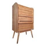 Wapong Oak Color Curtain File Cabinet