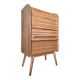 Wapong Oak Color Curtain File Cabinet