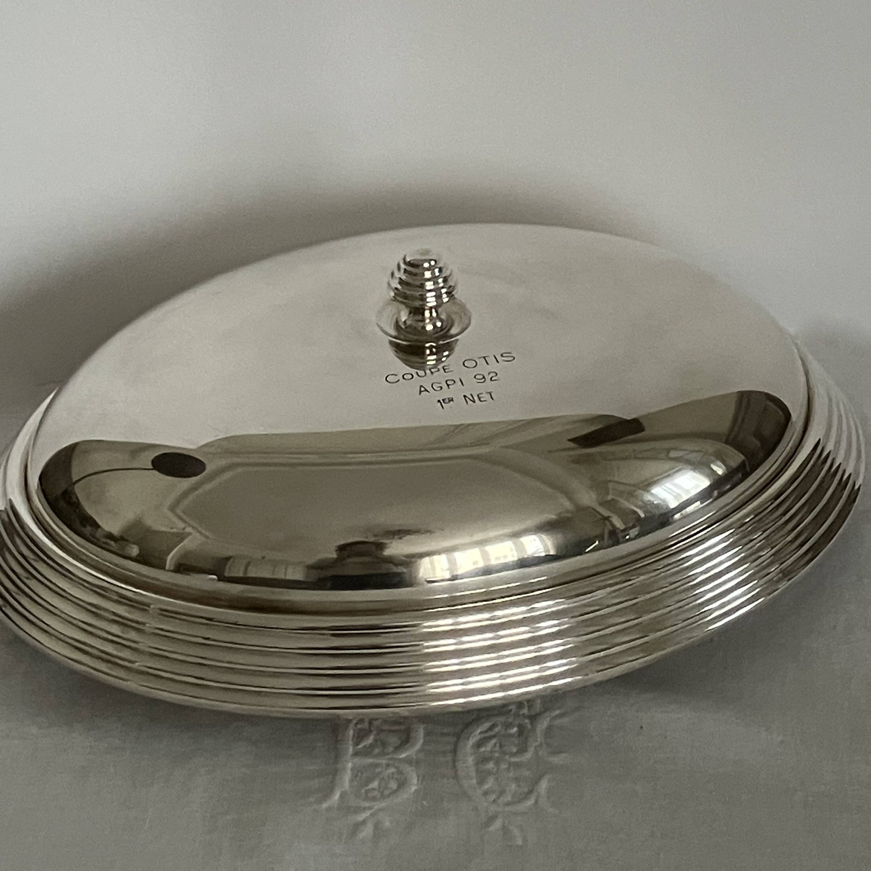 Service bell, silver metal