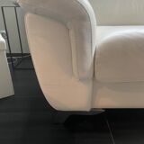 3 seater convertible leather sofa