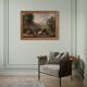 Refined 18th century bucolic landscape painting
