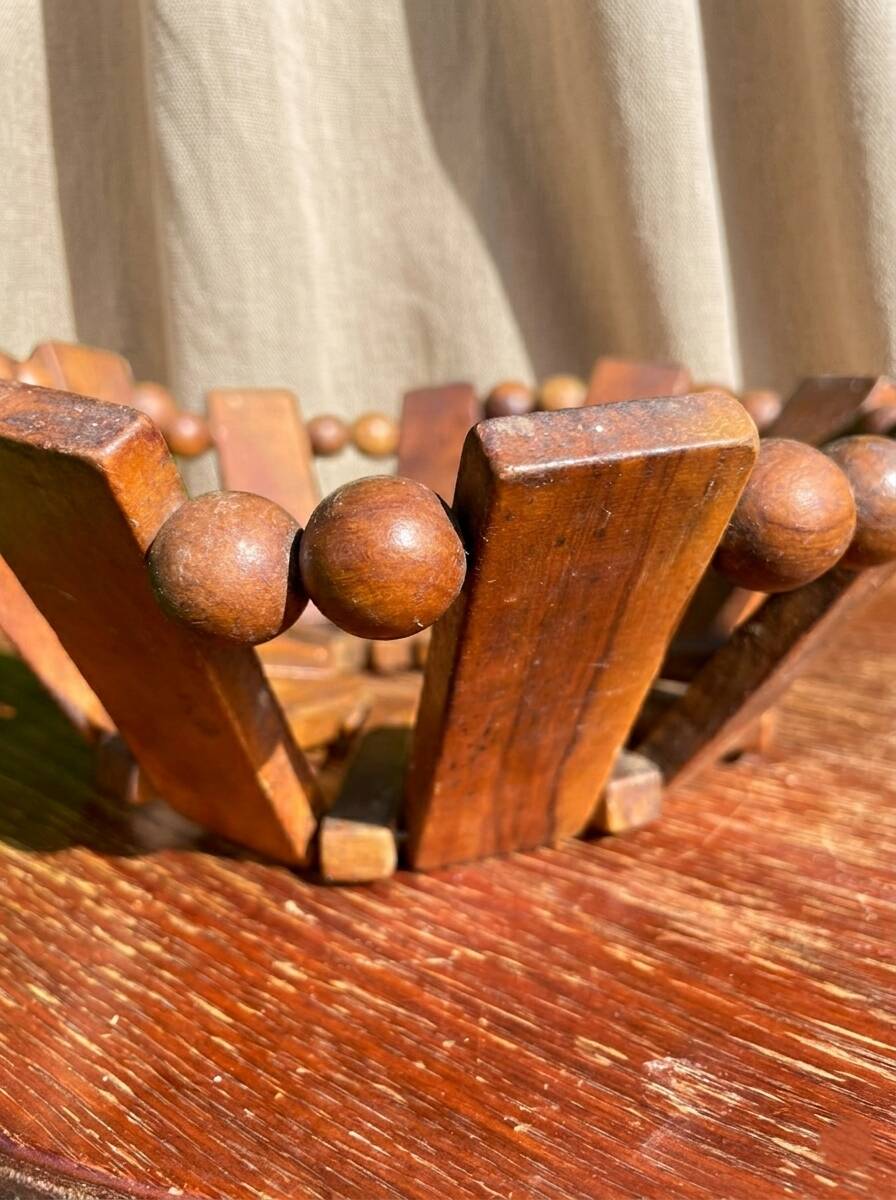 Vintage wooden basket