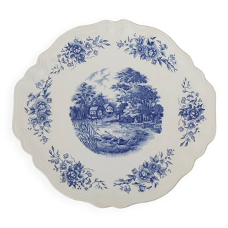 Plat à tarte Sarreguemines modèle Romantic