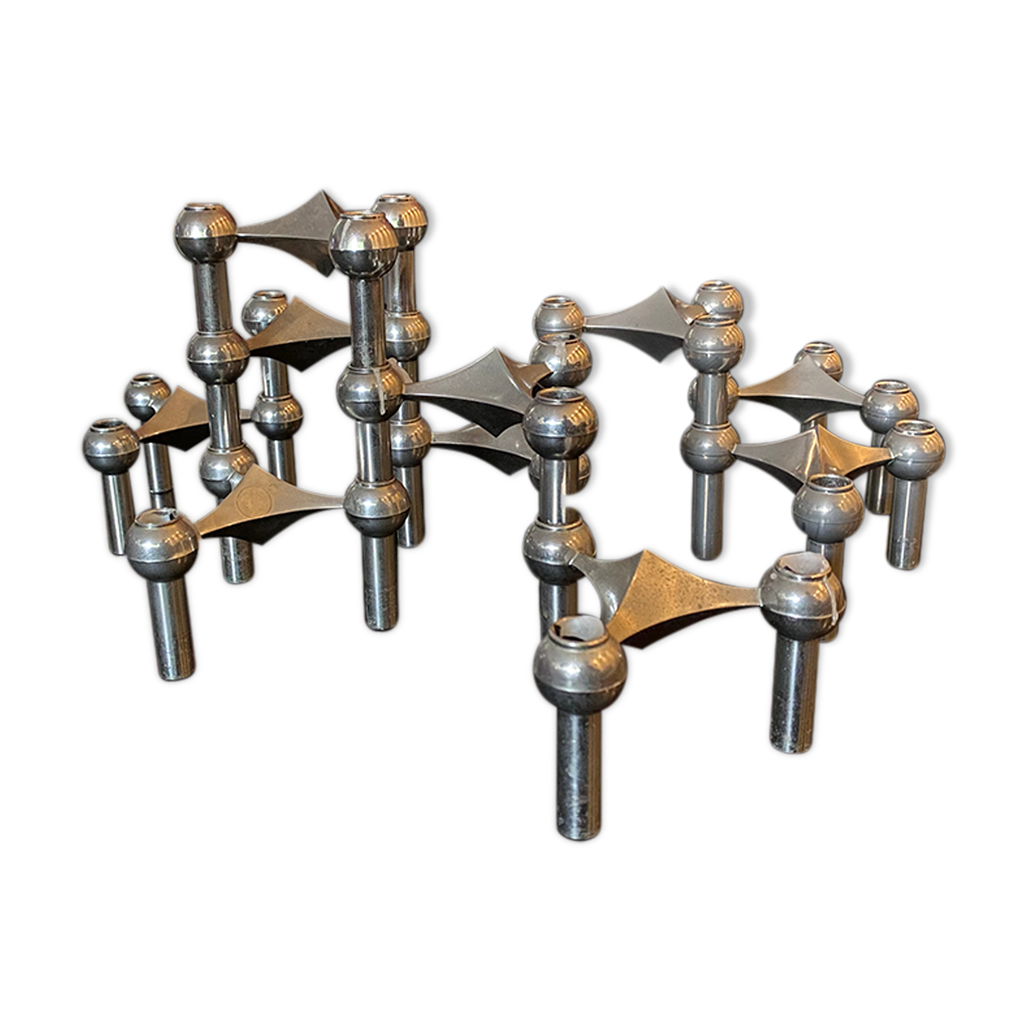 Lot de 9 bougeoirs Nagel pour Bmf
